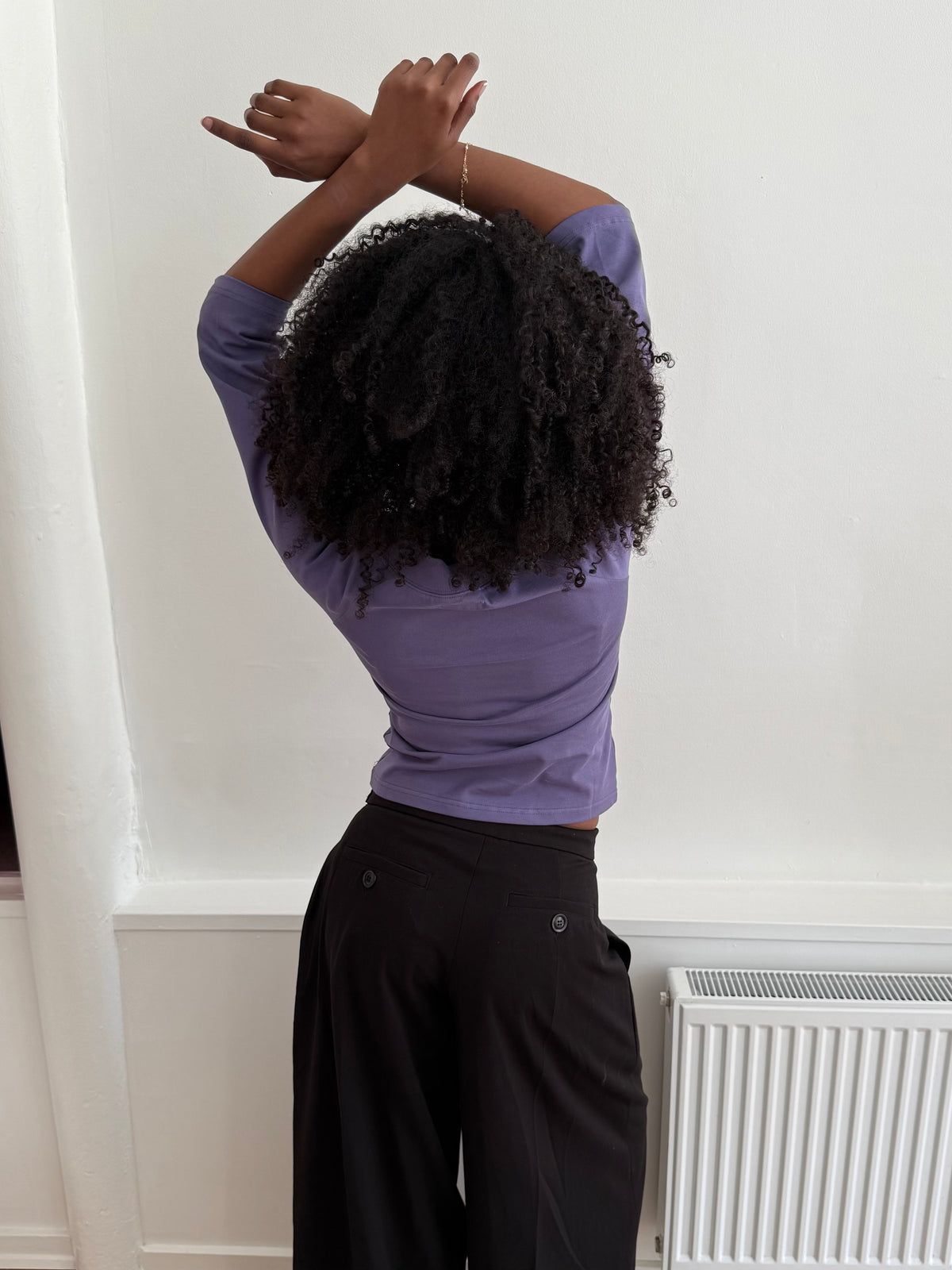 Noemi T-Shirt - Plum 3/4 arms